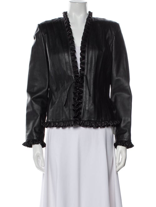 St. John Collection Leather Jacket