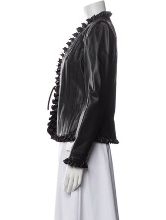 St. John Collection Leather Jacket