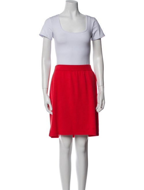 St. John Collection Pleated Accents Skirt Suit