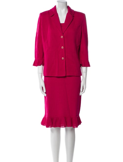 St. John Collection Wool Skirt Set