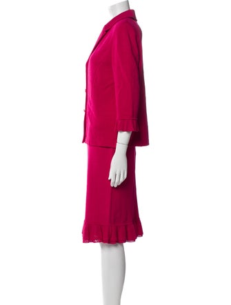 St. John Collection Wool Skirt Set