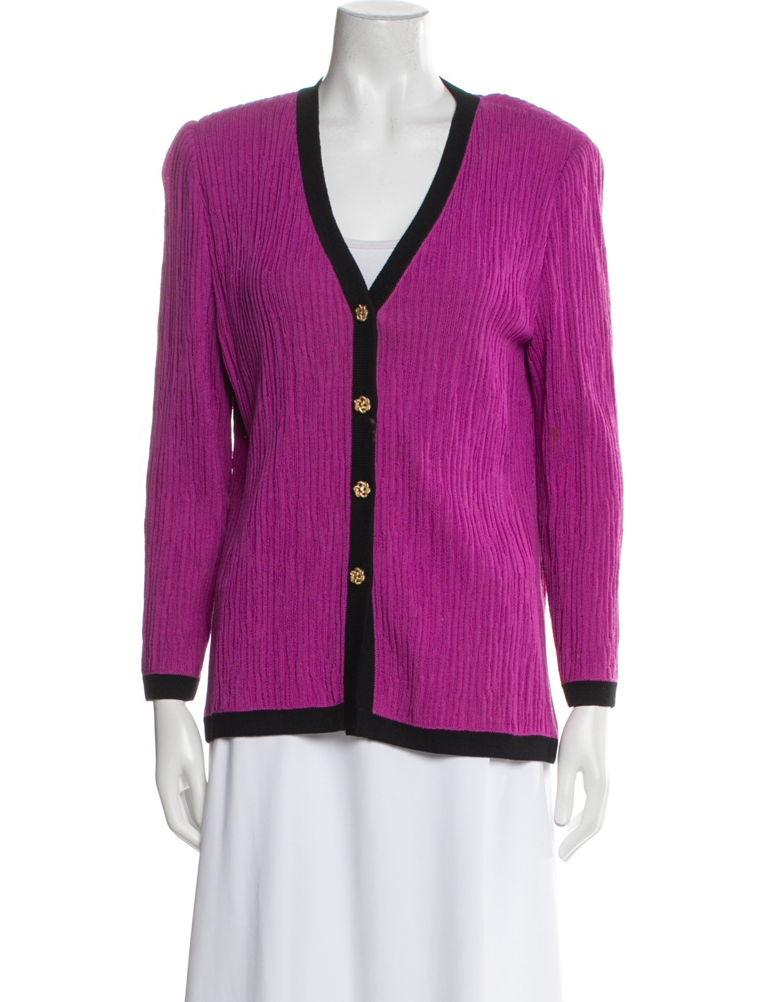 St. John Collection Merino Wool Striped Evening Jacket
