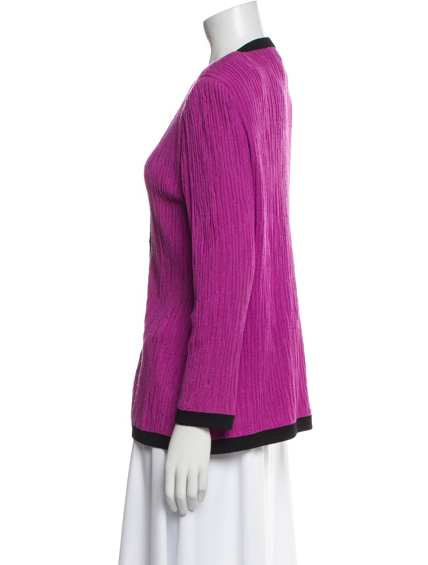 St. John Collection Merino Wool Striped Evening Jacket