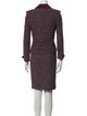 St. John Collection Wool Tweed Pattern Skirt Set