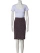 St. John Collection Wool Tweed Pattern Skirt Set