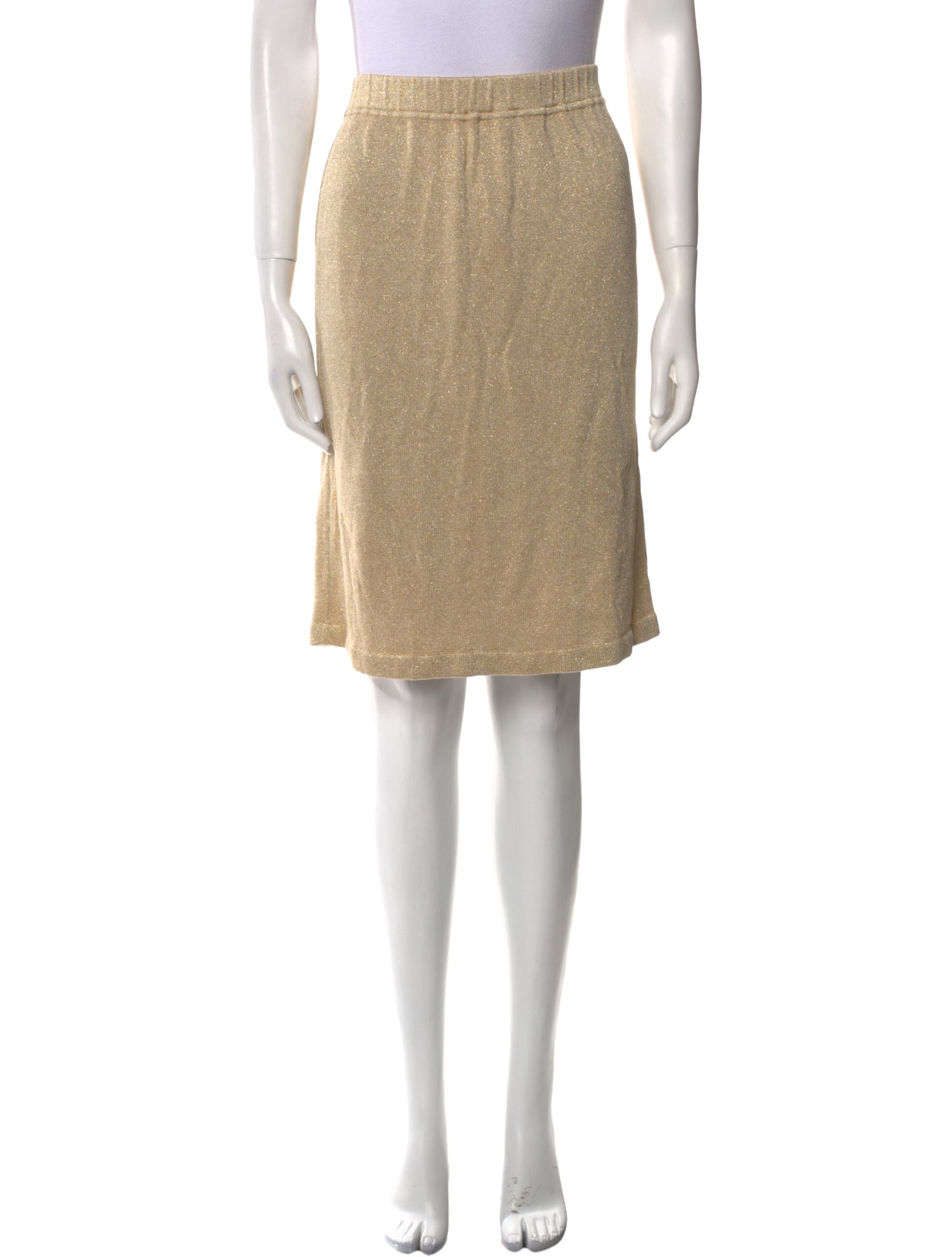 St. John Collection Glitter Accents Knee-Length Skirt