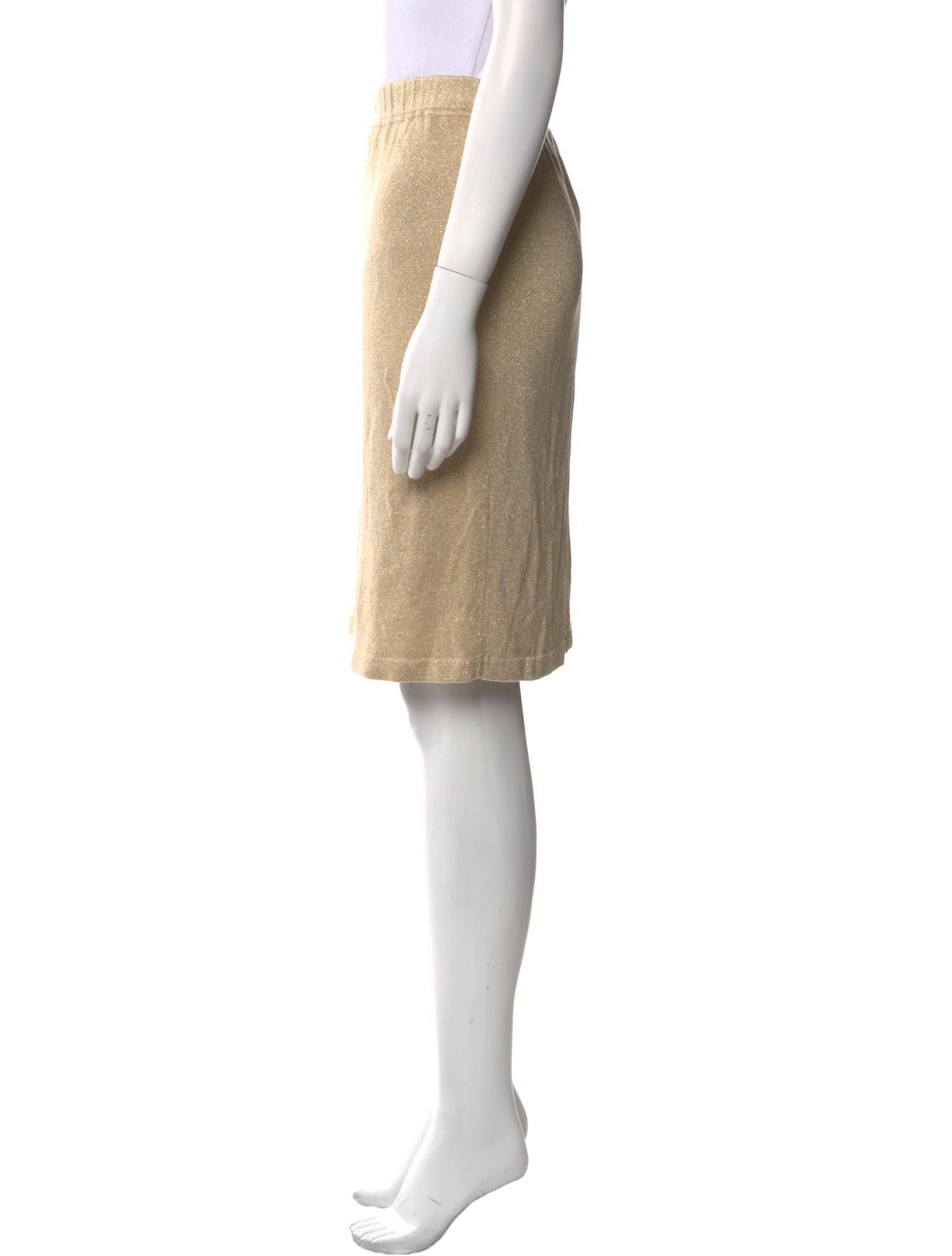 St. John Collection Glitter Accents Knee-Length Skirt