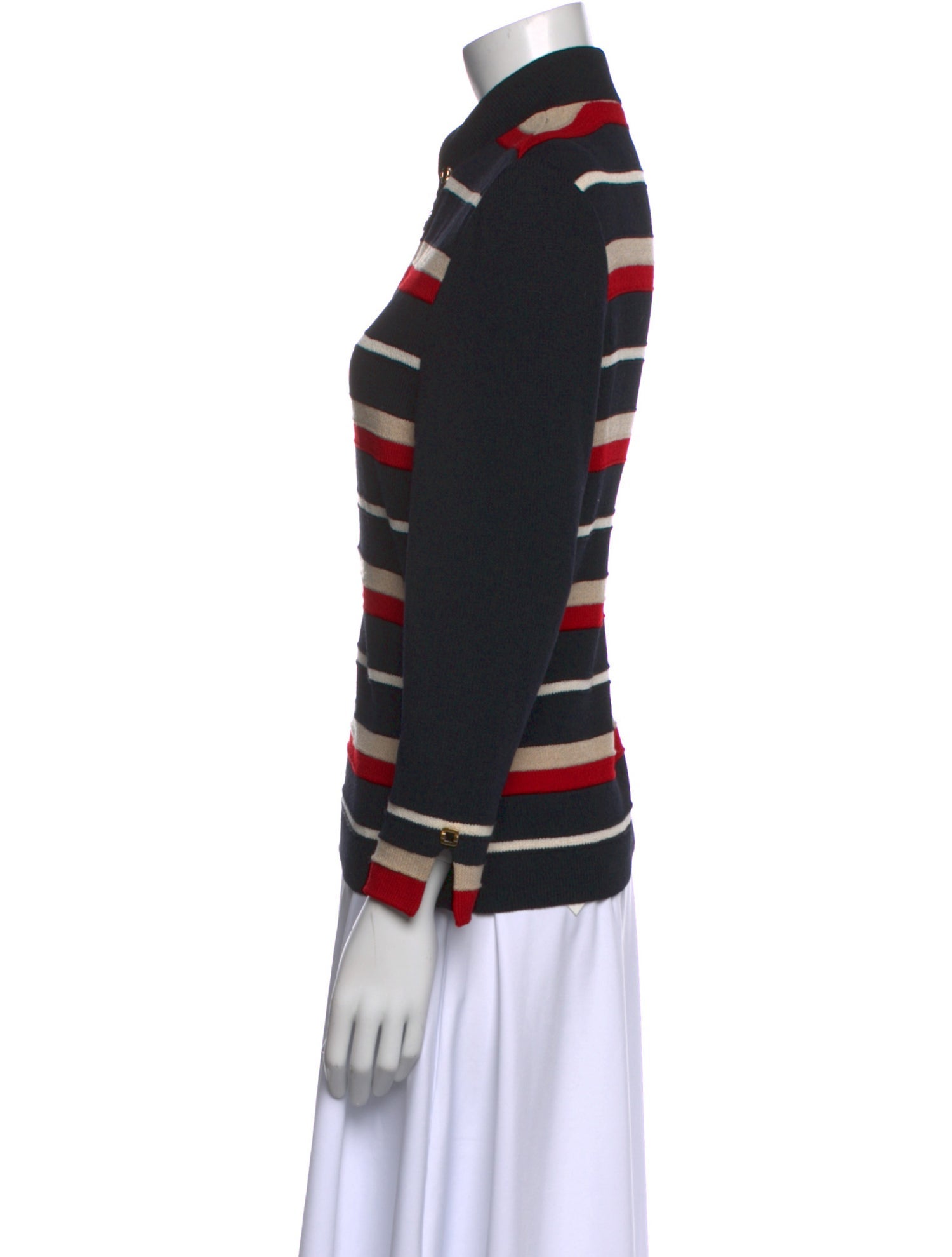 St. John Collection Wool Striped Sweater
