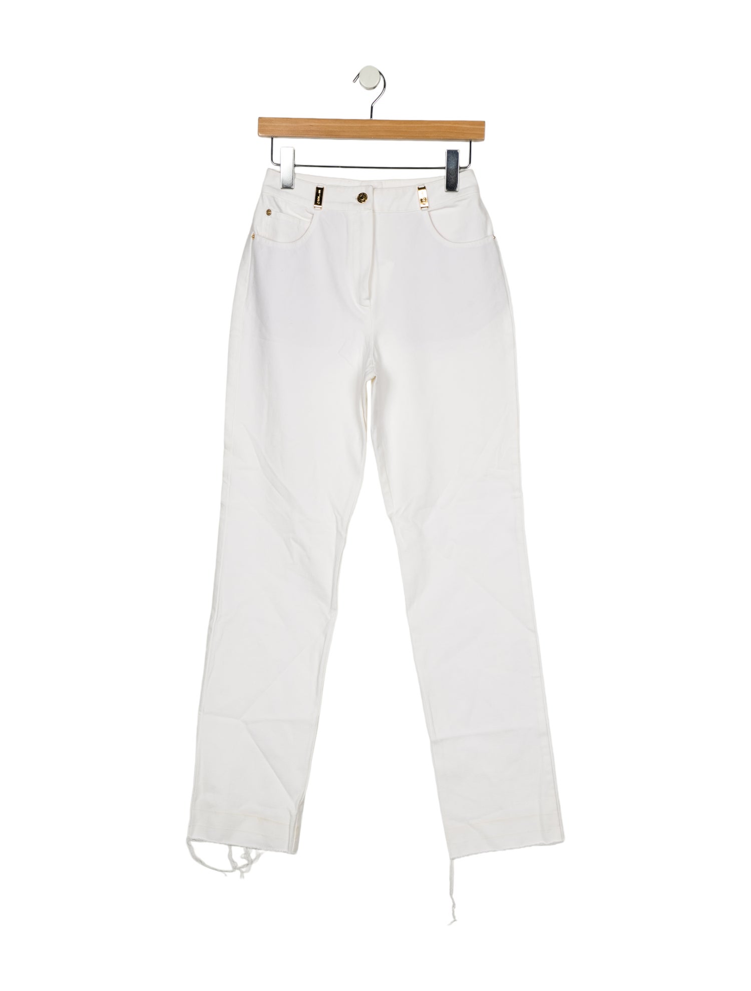 St. John Collection High-Rise Straight Leg Jeans