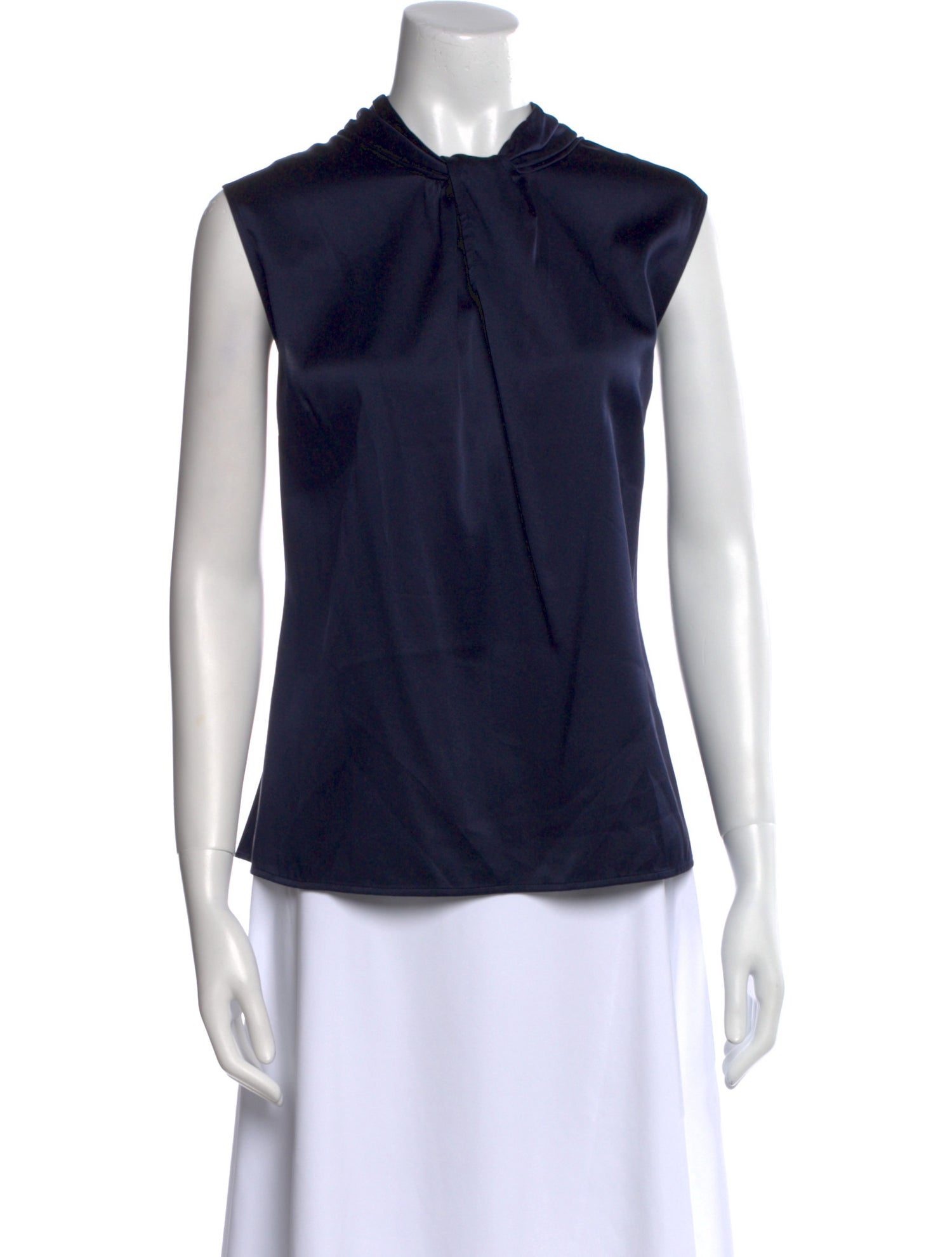 St. John Collection Silk Mock Neck Blouse w/ Tags