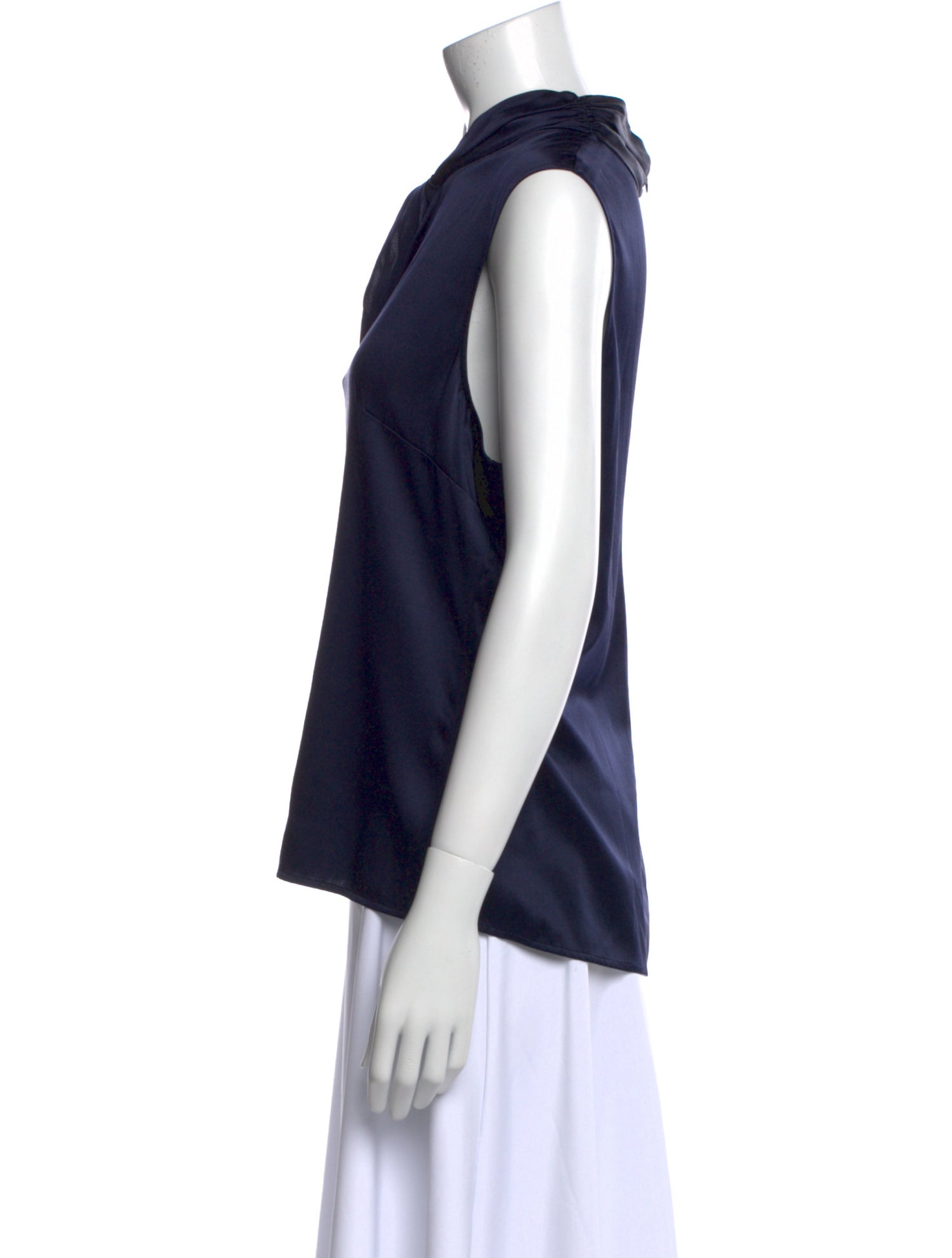 St. John Collection Silk Mock Neck Blouse w/ Tags