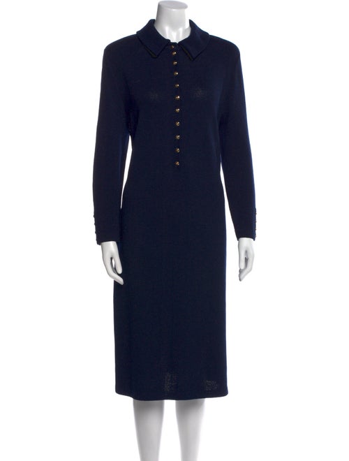 St. John Collection Wool Midi Length Dress