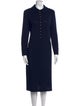 St. John Collection Wool Midi Length Dress