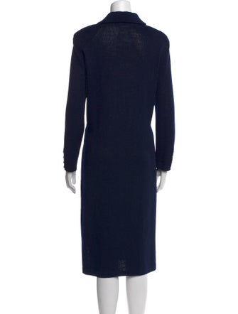 St. John Collection Wool Midi Length Dress