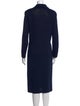 St. John Collection Wool Midi Length Dress