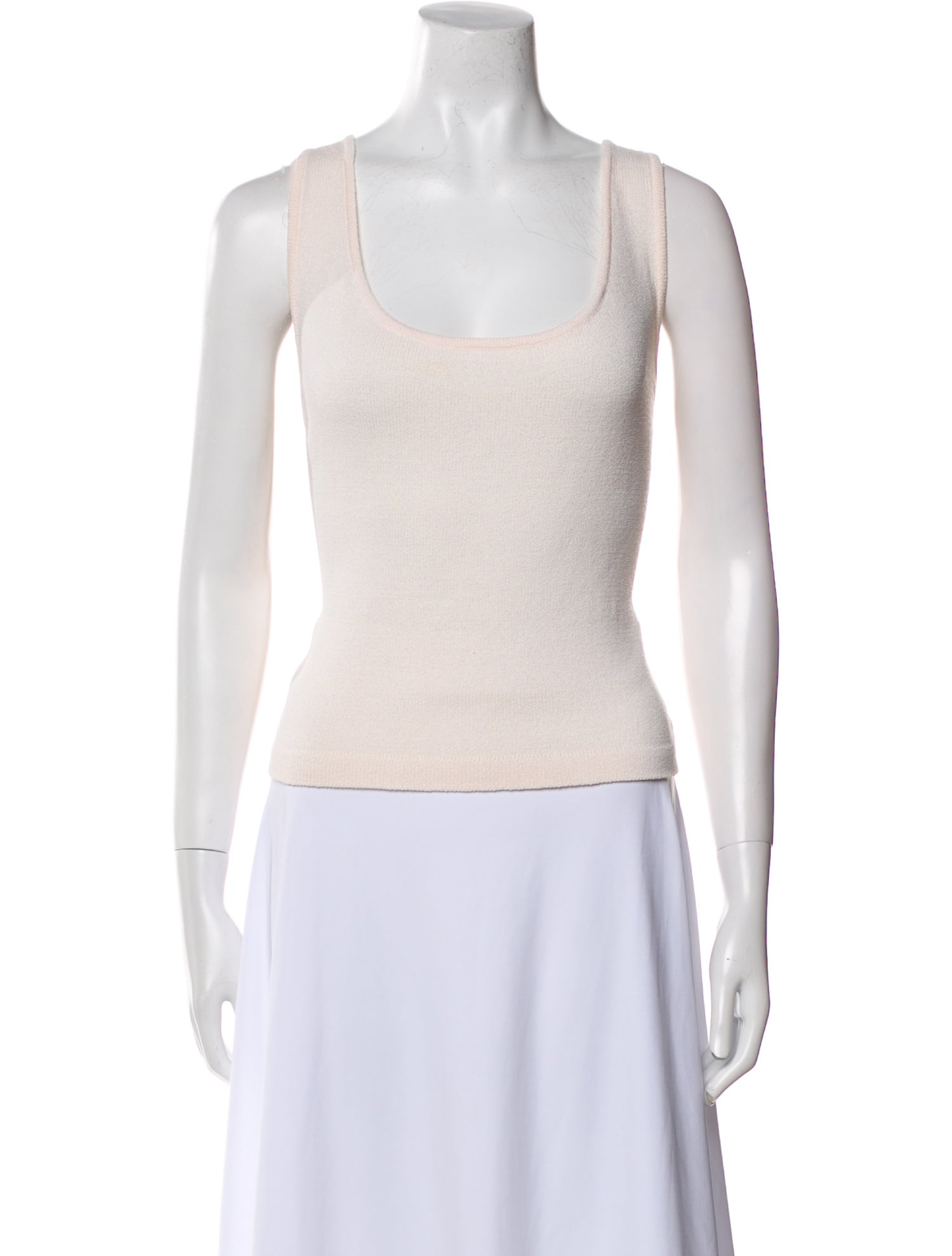 St. John Collection Wool Scoop Neck Top