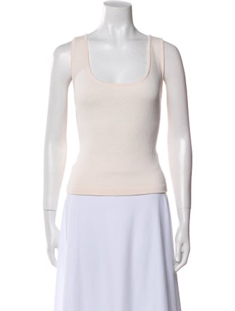 St. John Collection Wool Scoop Neck Top