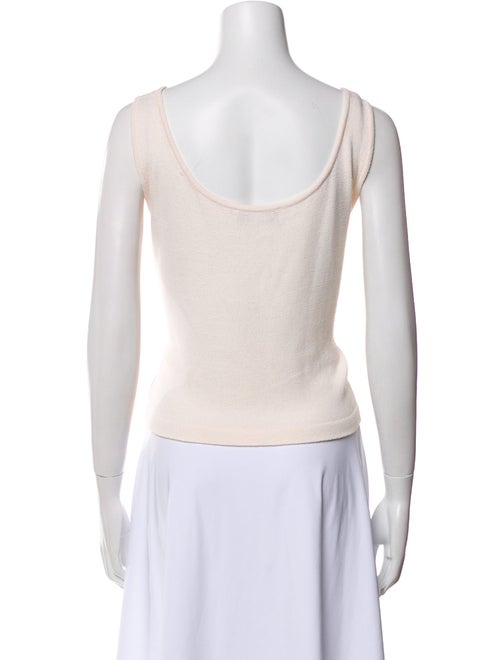 St. John Collection Wool Scoop Neck Top