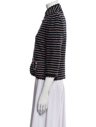 St. John Collection Wool Striped Evening Jacket