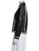 St. John Collection Leather Printed Evening Jacket