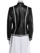 St. John Collection Leather Printed Evening Jacket