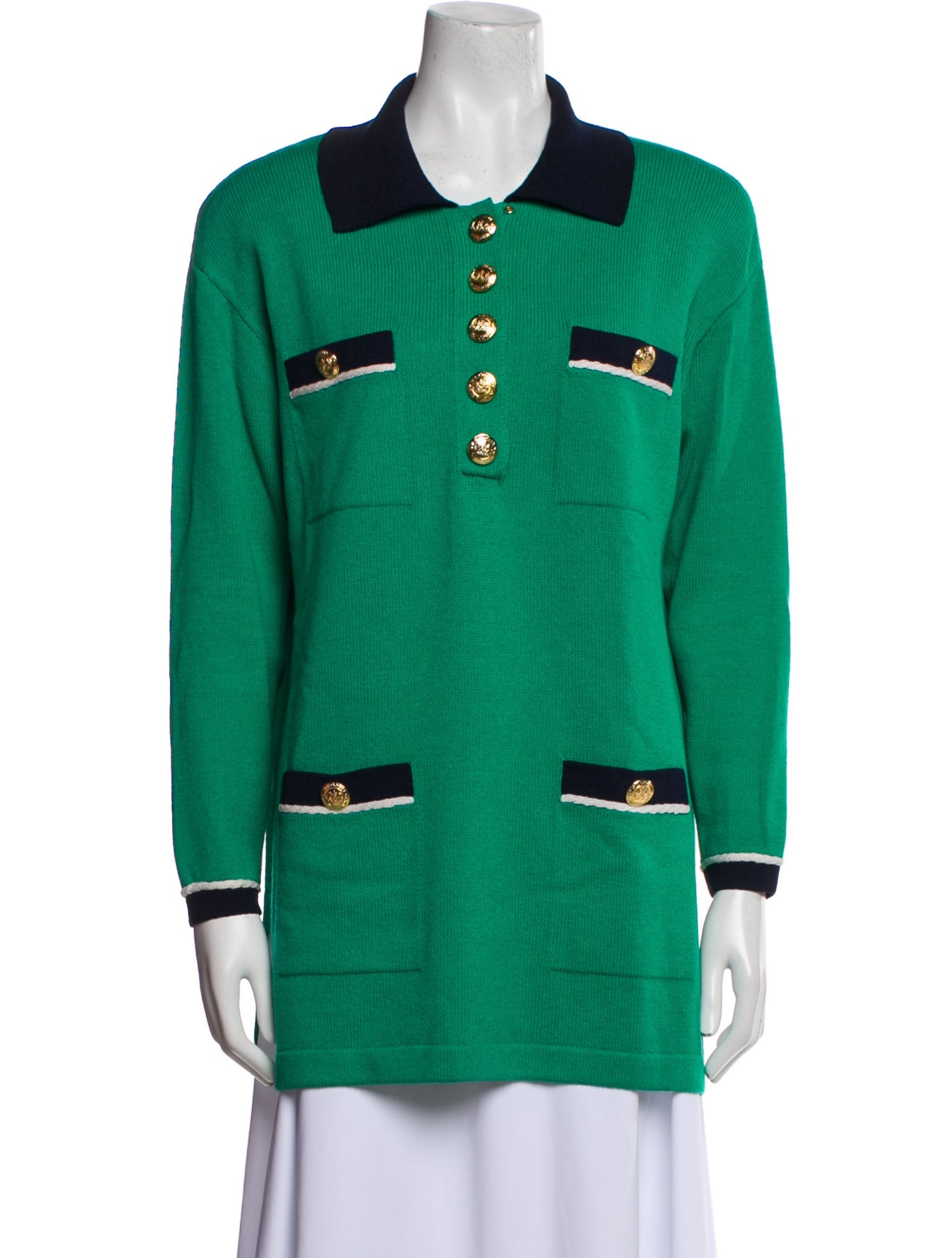 St. John Collection Long Sleeve Polo