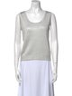 St. John Collection Scoop Neck Sleeveless Top