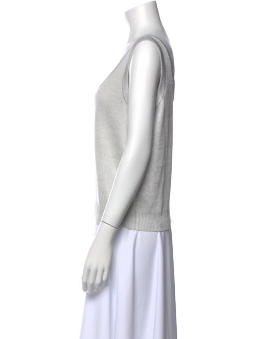 St. John Collection Scoop Neck Sleeveless Top