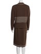 St. John Collection Wool Striped Skirt Set