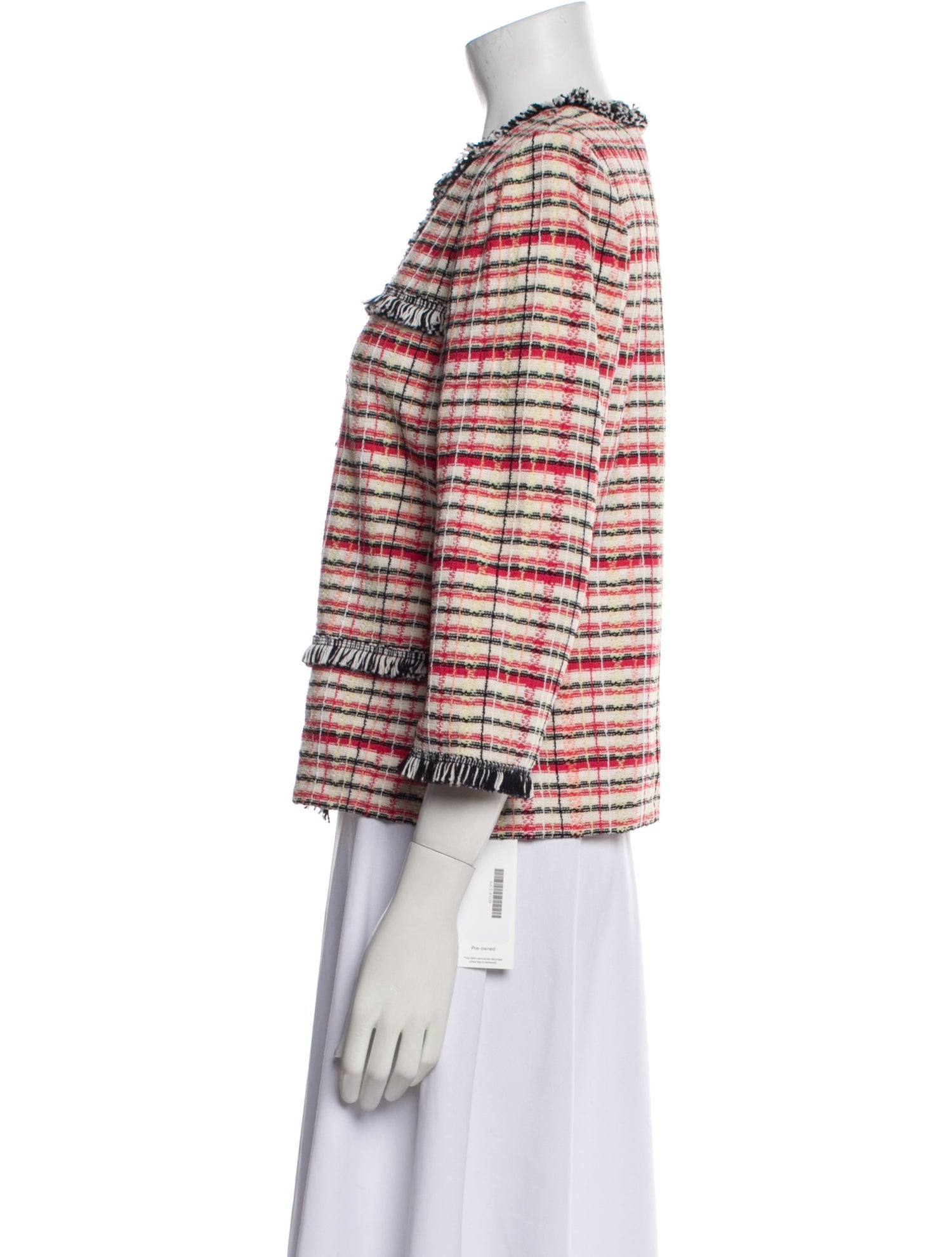 St. John Collection Wool Tweed Pattern Evening Jacket