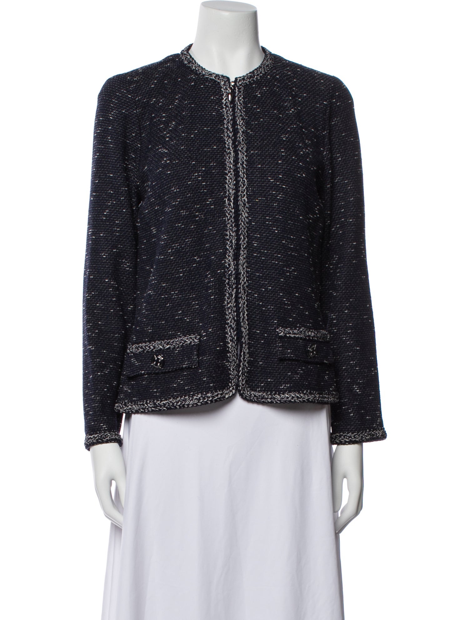 St. John Collection Tweed Pattern Evening Jacket