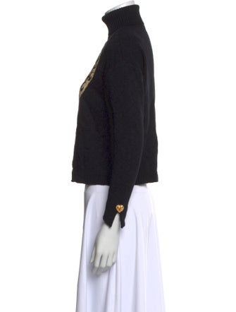 St. John Collection Wool Printed Sweatshirt