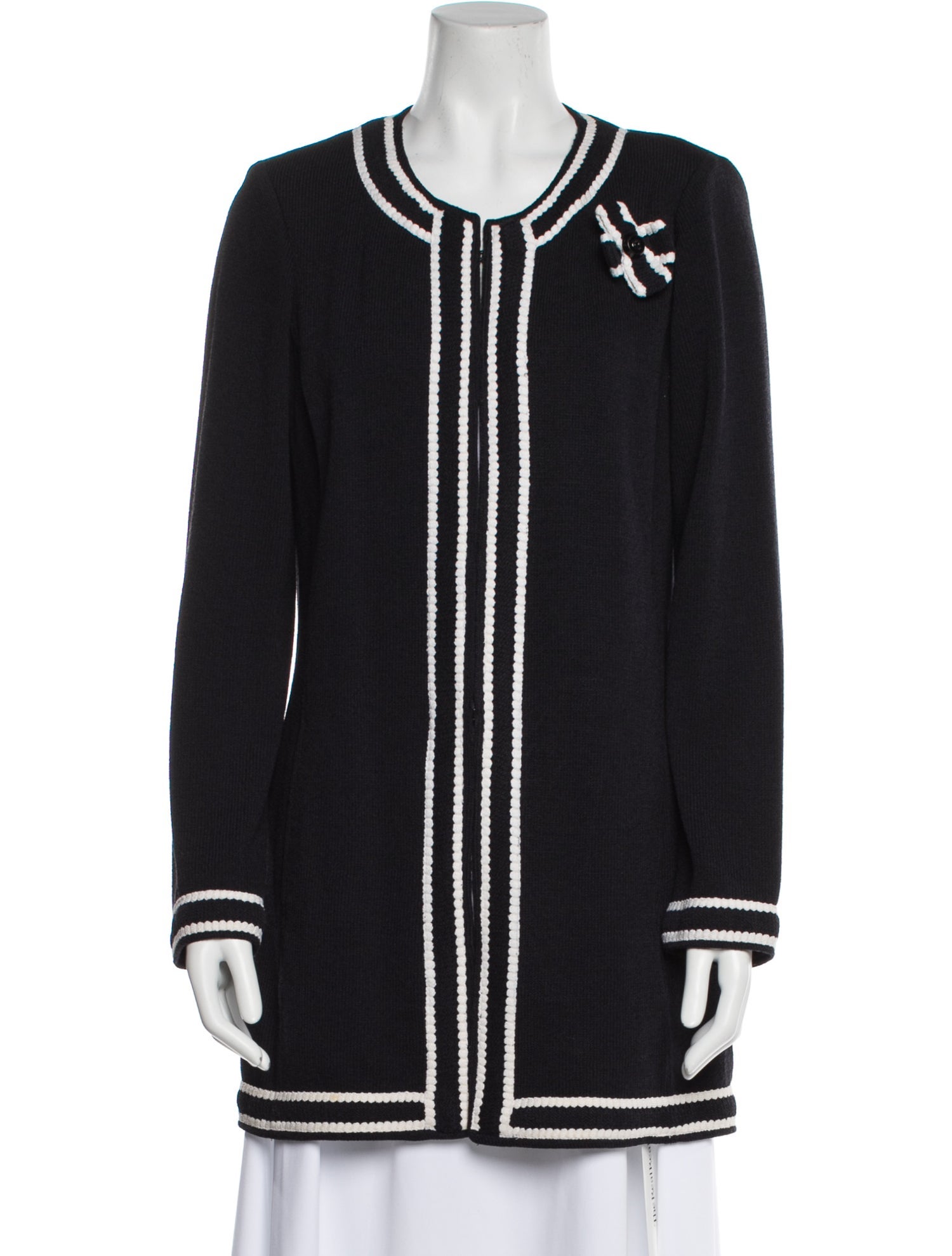 St. John Collection Wool Striped Evening Jacket