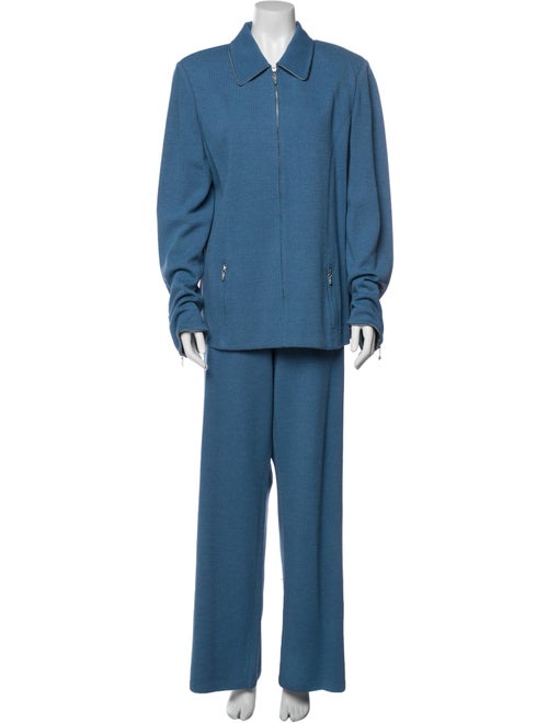 St. John Collection Wool Pant Set