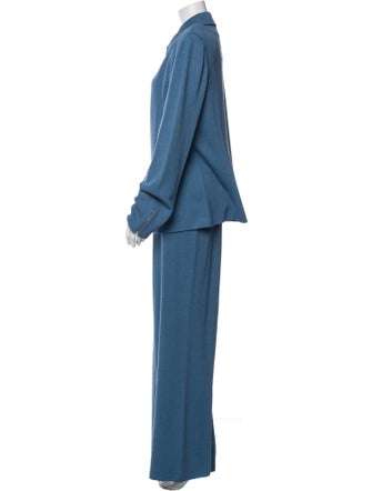 St. John Collection Wool Pant Set