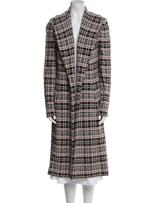 St. John Collection Plaid Print Coat