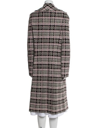 St. John Collection Plaid Print Coat