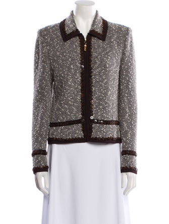 St. John Collection Tweed Pattern Evening Jacket
