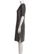 St. John Collection V-Neck Knee-Length Dress