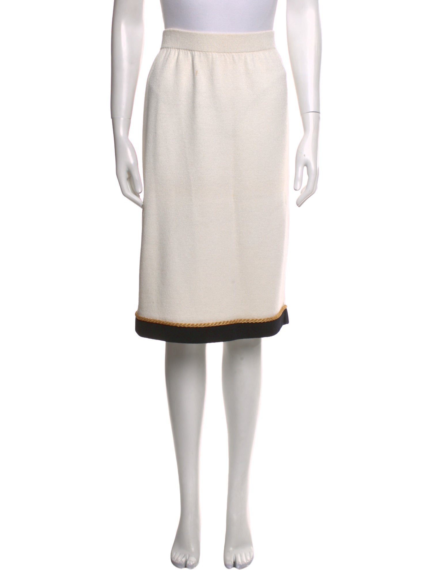St. John Collection Wool Knee-Length Skirt