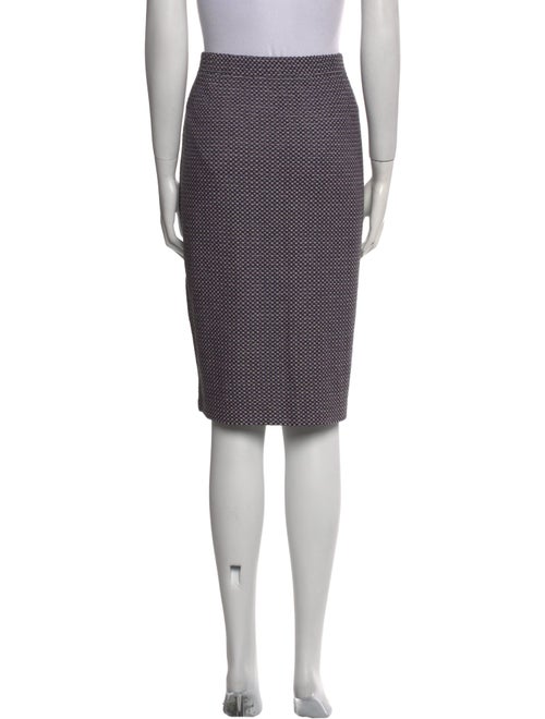 St. John Collection Plaid Print Knee-Length Skirt