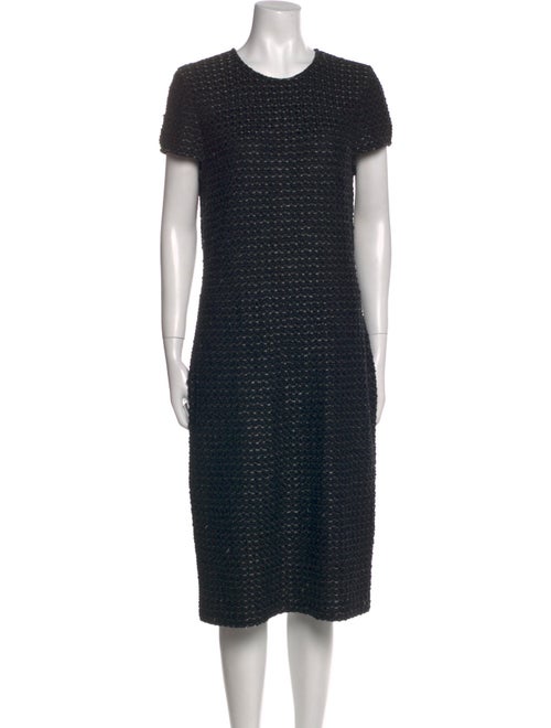 St. John Collection Crew Neck Midi Length Dress