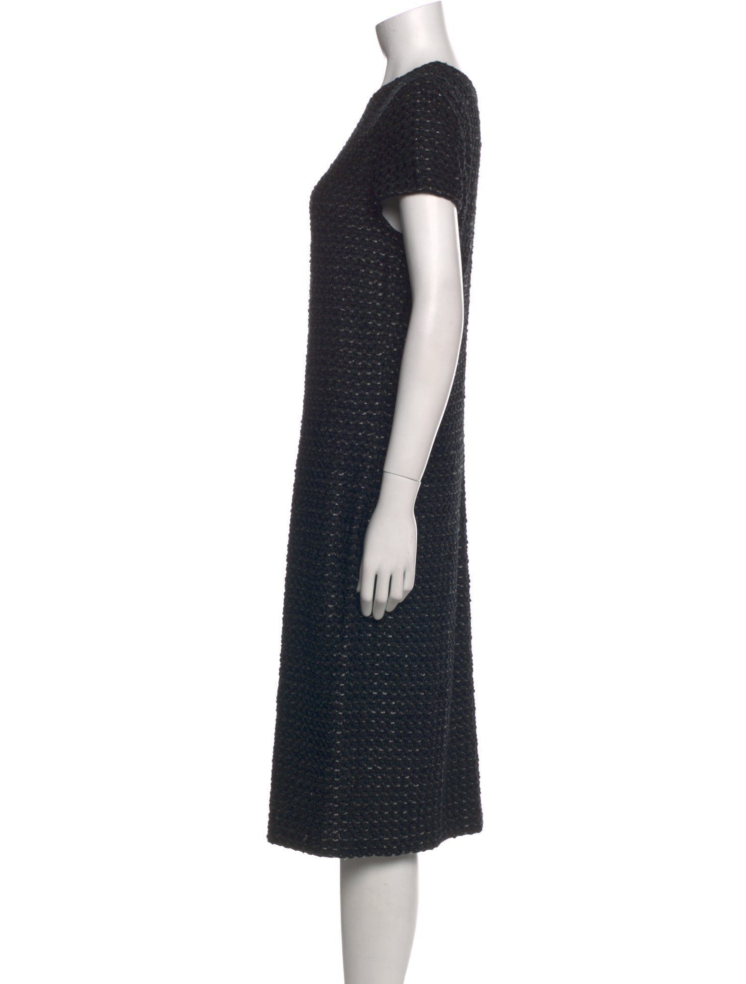 St. John Collection Crew Neck Midi Length Dress