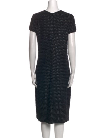 St. John Collection Crew Neck Midi Length Dress