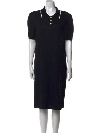 St. John Collection Wool Midi Length Dress