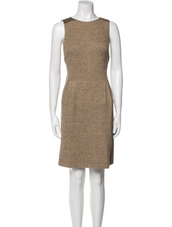 St. John Collection Bateau Neckline Mini Dress