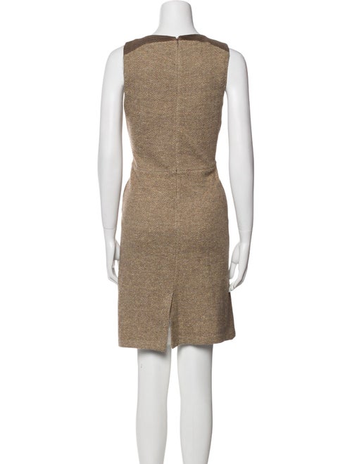 St. John Collection Bateau Neckline Mini Dress