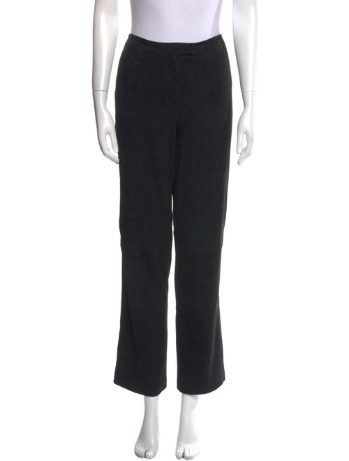 St. John Collection Leather Straight Leg Pants