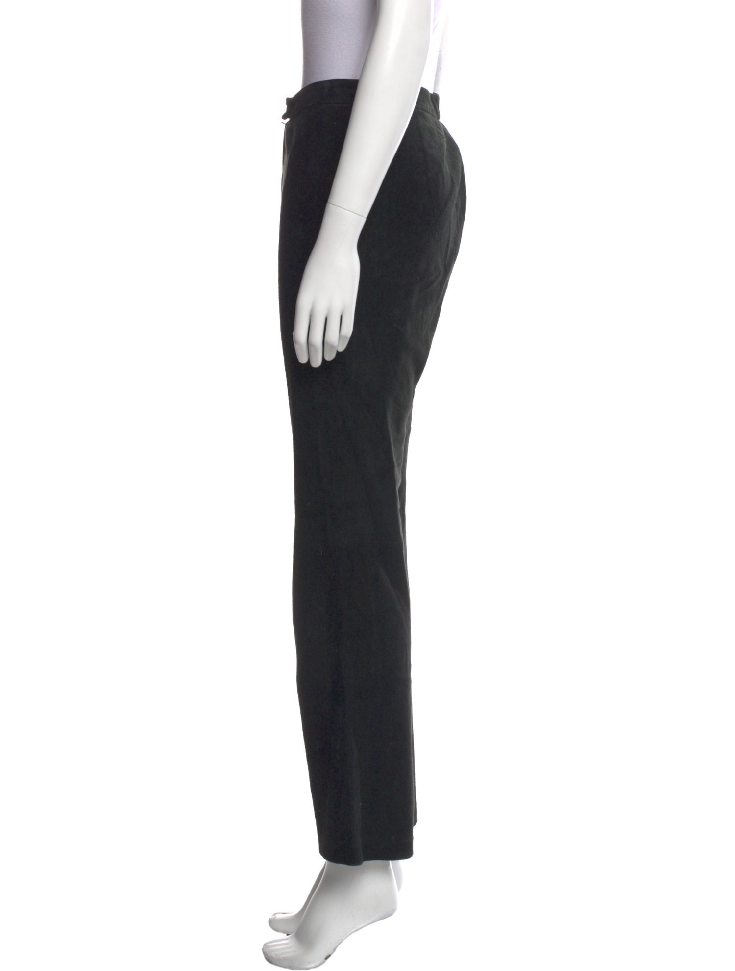 St. John Collection Leather Straight Leg Pants