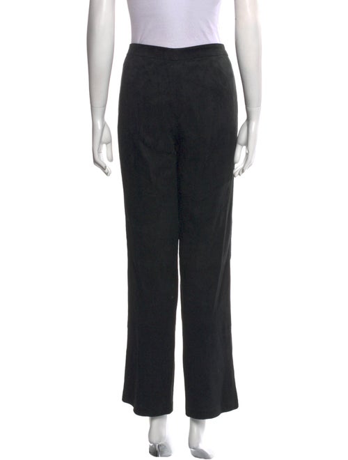 St. John Collection Leather Straight Leg Pants
